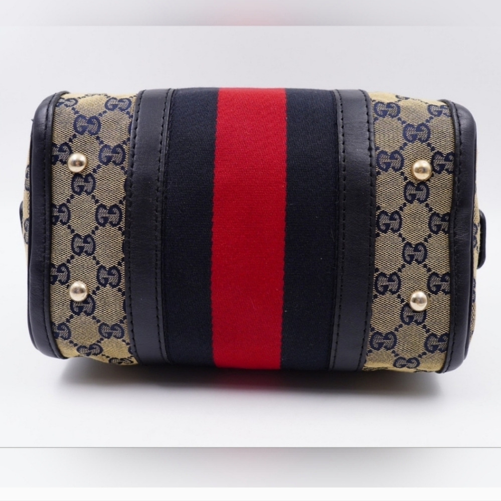 ❌️SOLD SOLD SOLD❌️Gucci Gg MonogramVintage Cherry Line mini Boston Bag - Picture 13 of 16